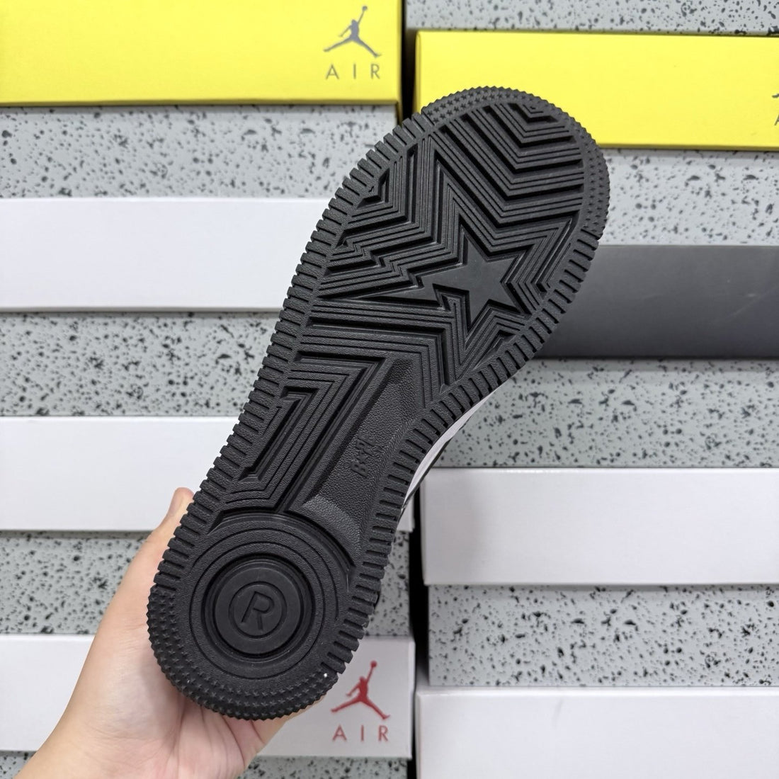 Bape Sta White Black Gloss