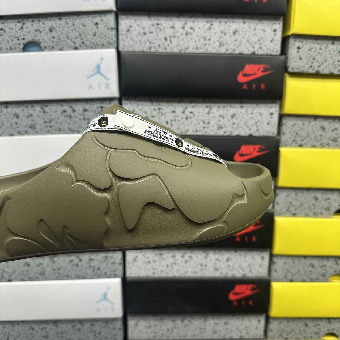 Bape Sta Slide Olive