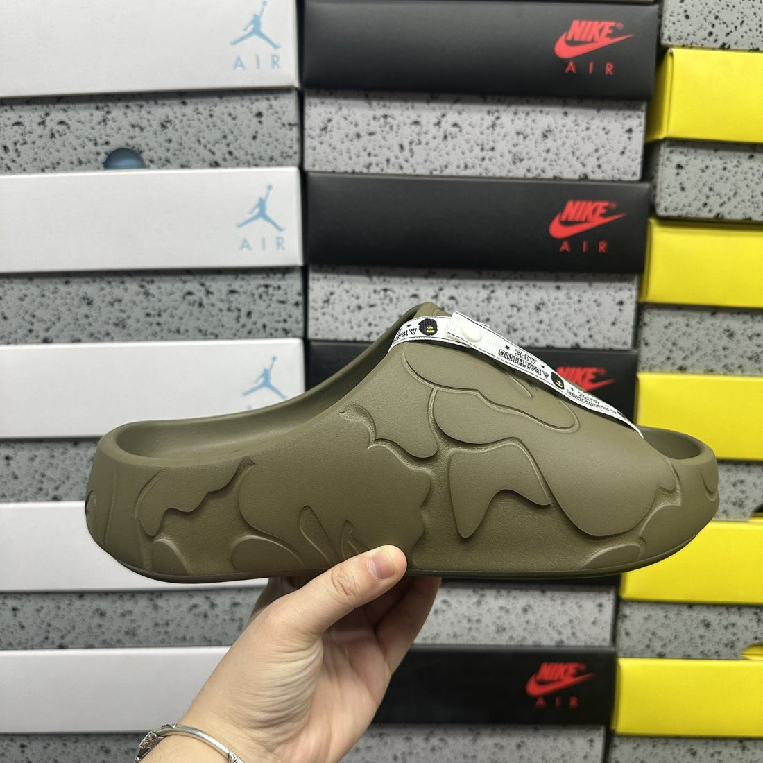 Bape Sta Slide Olive
