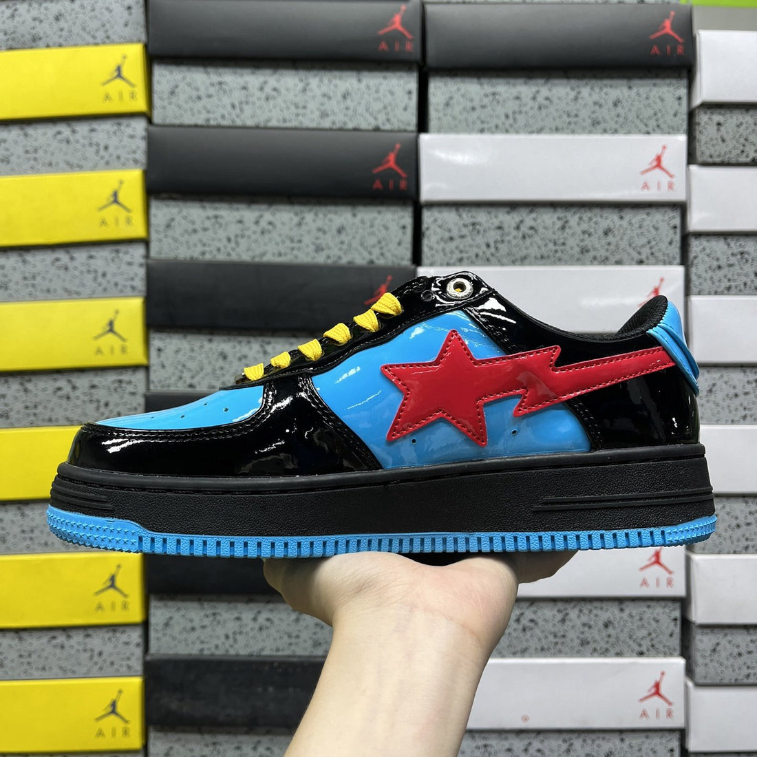Bape Sta Black Navy Red