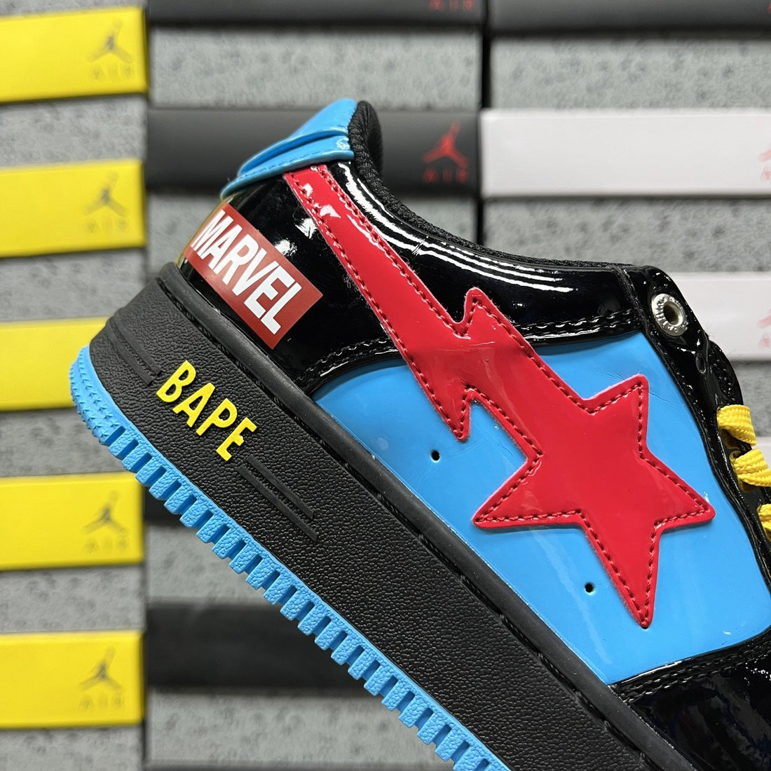 Bape Sta Black Navy Red
