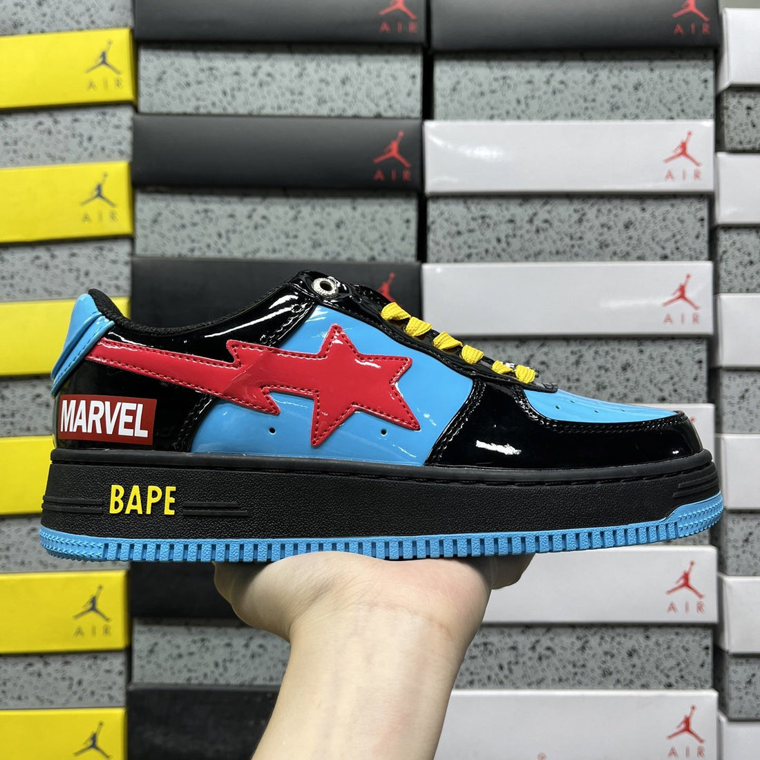 Bape Sta Black Navy Red