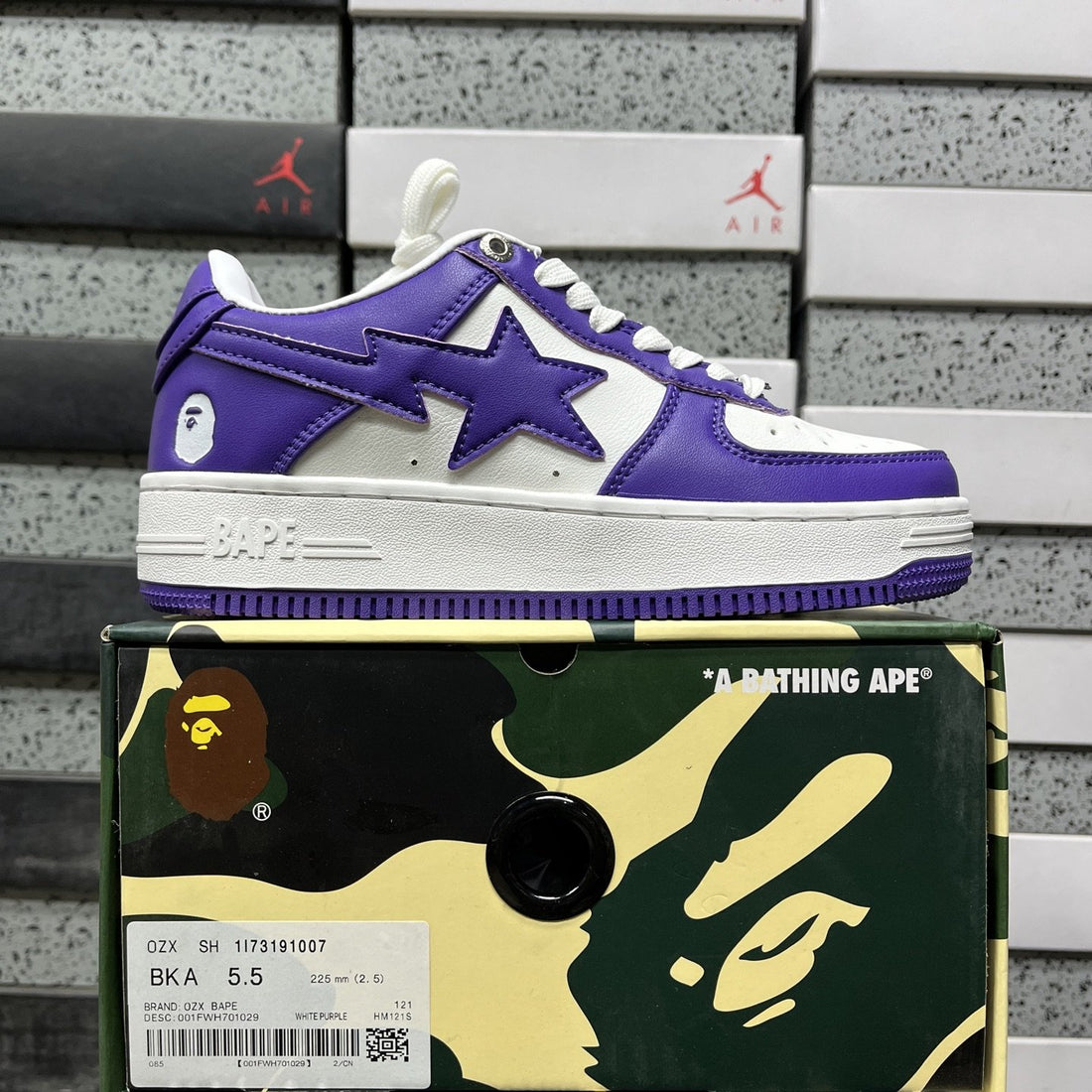 Bape Sta Purple White