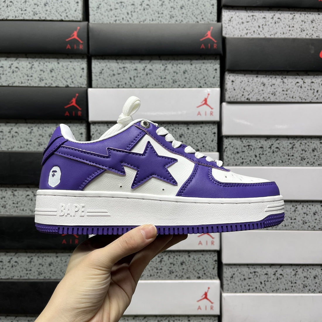 Bape Sta Purple White