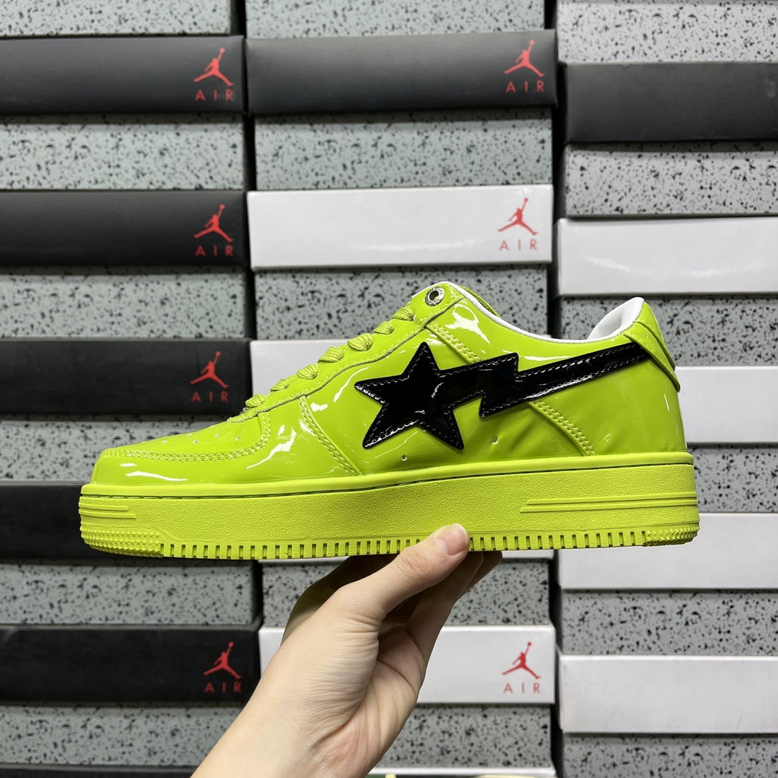 Bape Sta Neon Green Gloss