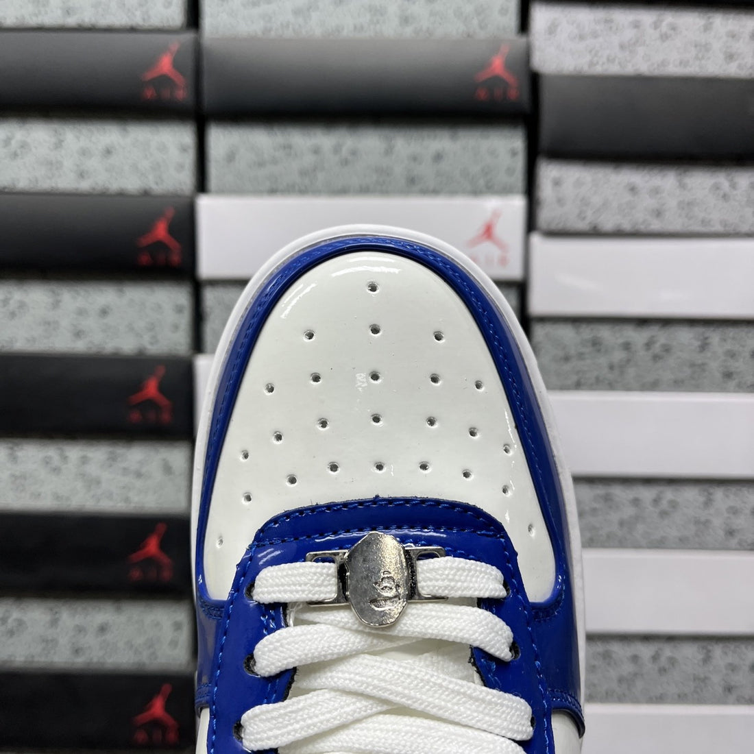 Bape Sta Royal Blue White Patent