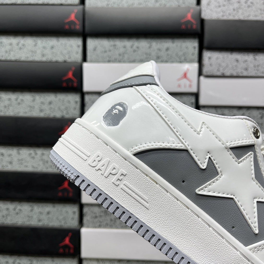 Bape Sta Grey White Two Tone
