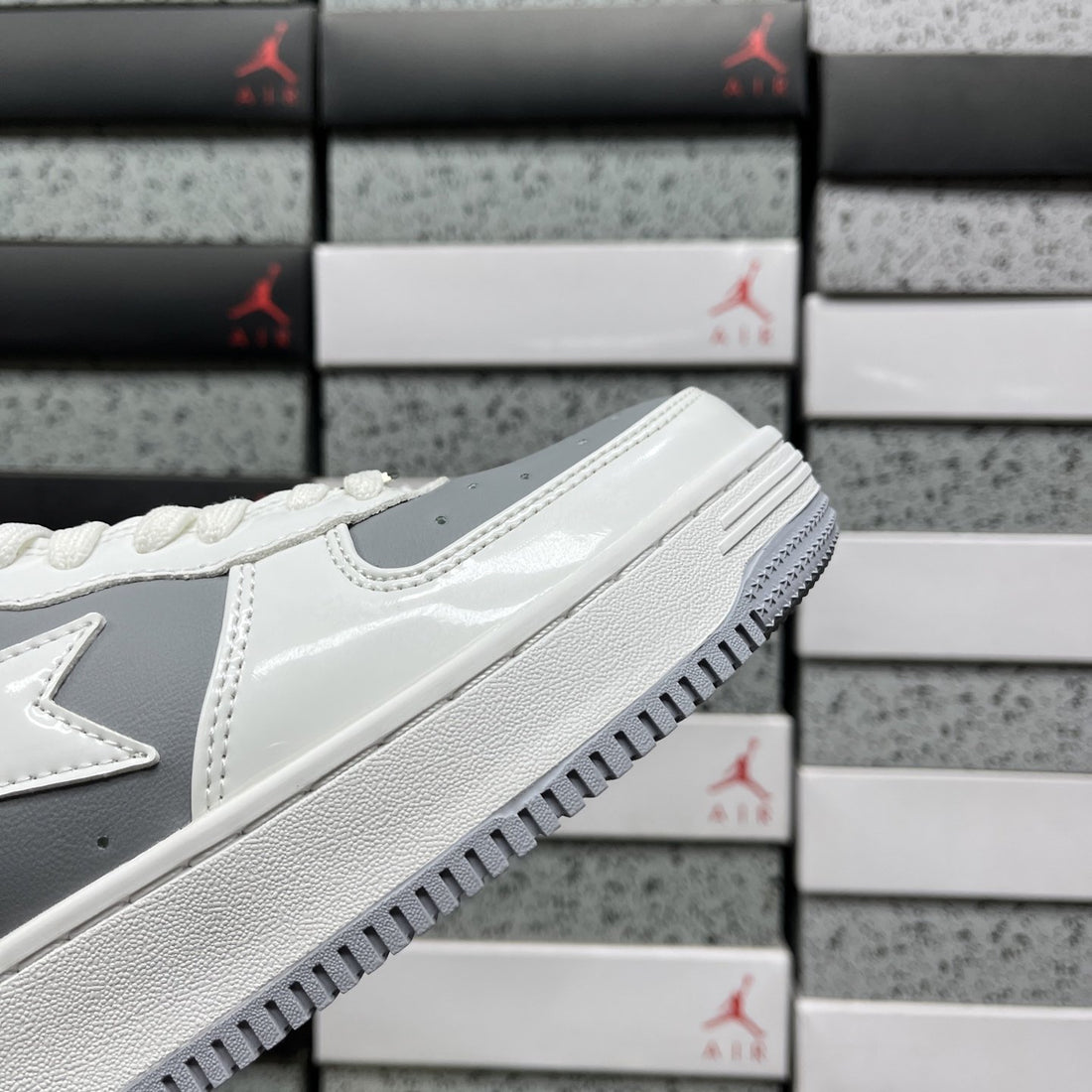 Bape Sta Grey White Two Tone