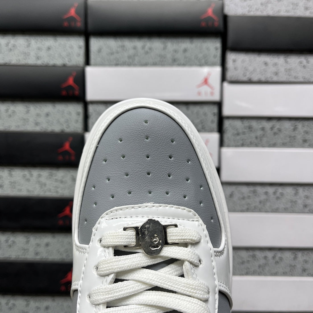 Bape Sta Grey White Two Tone