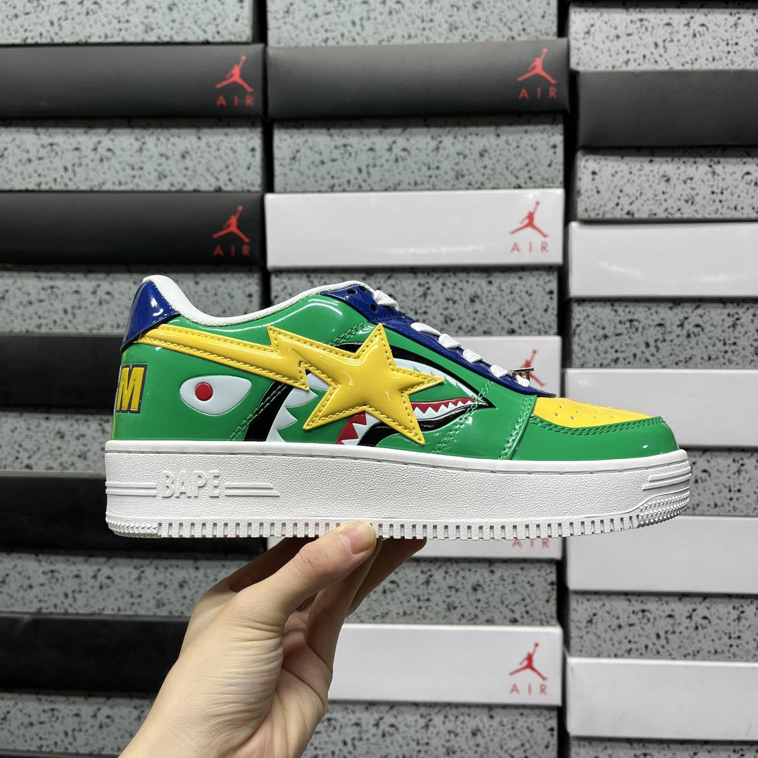 Bape Sta Green Shark