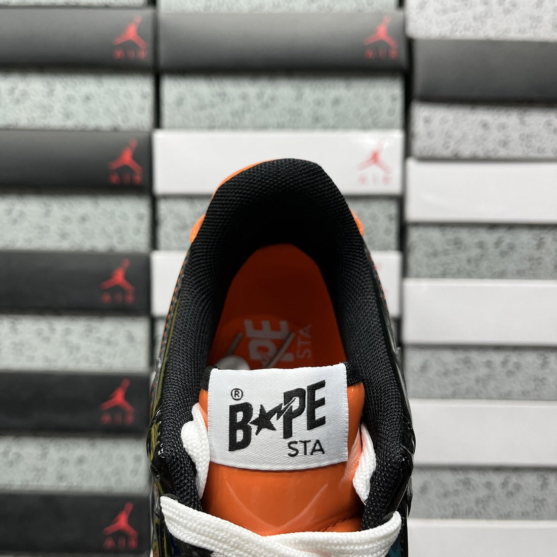 Bape Sta Black Orange Shark