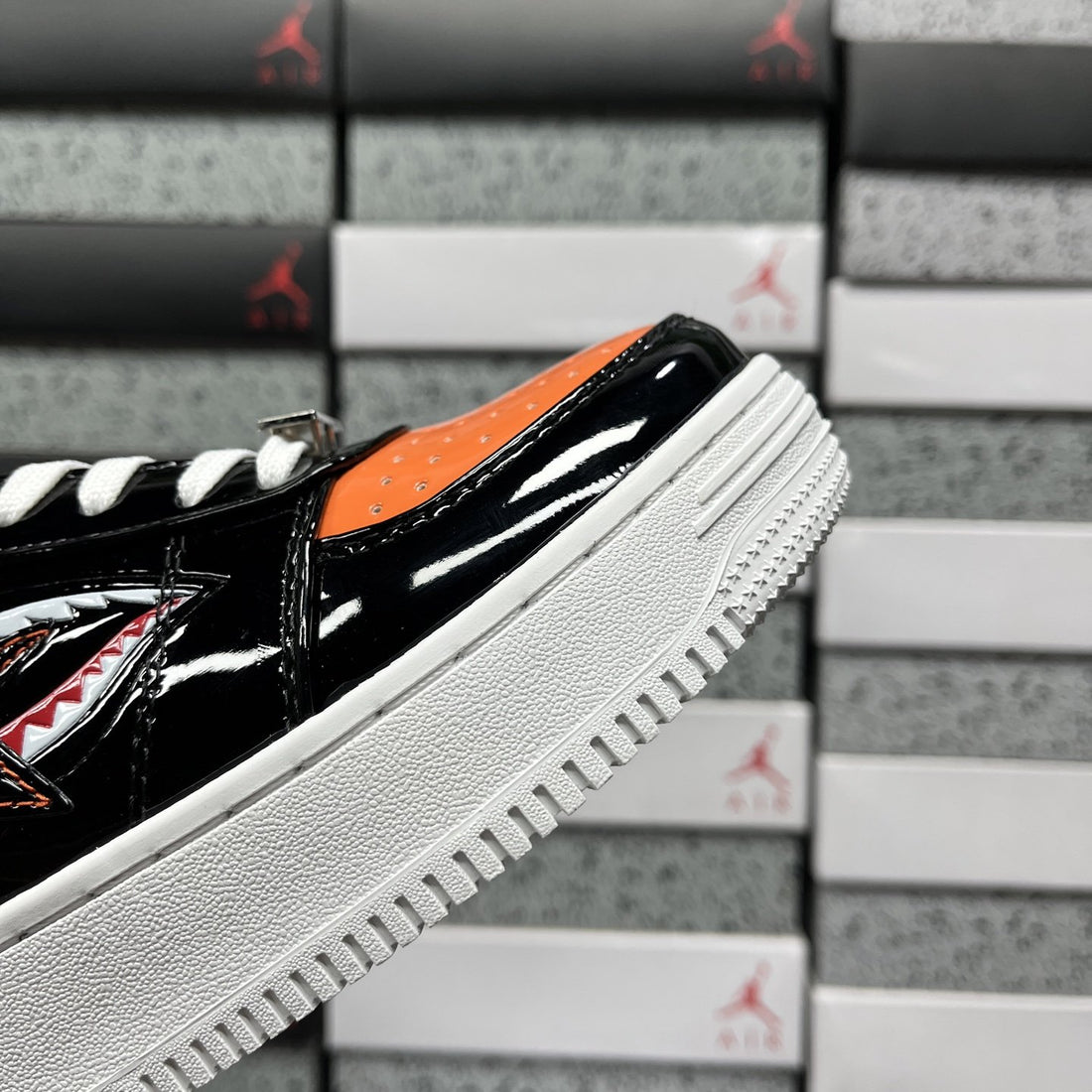Bape Sta Black Orange Shark