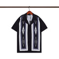 Statement Diamond Stripe Camp Shirt