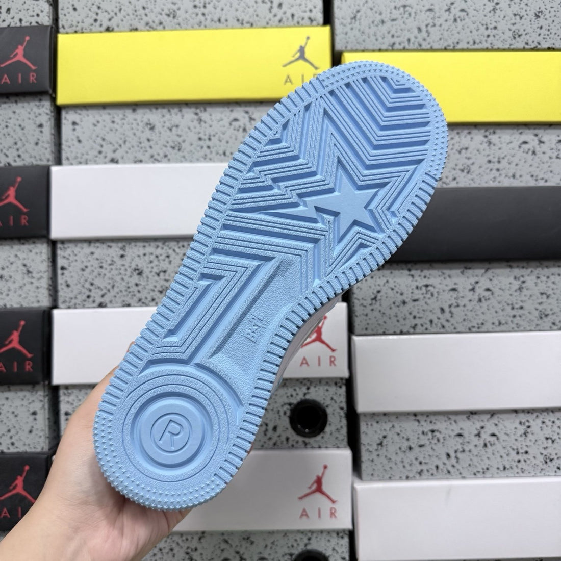 Bape Sta White Blue Patent