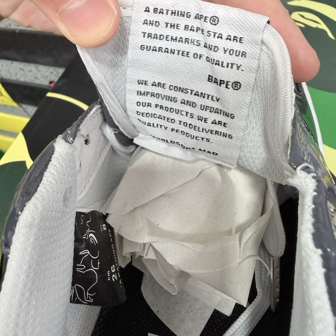 Bape Sta Black Grey Gloss