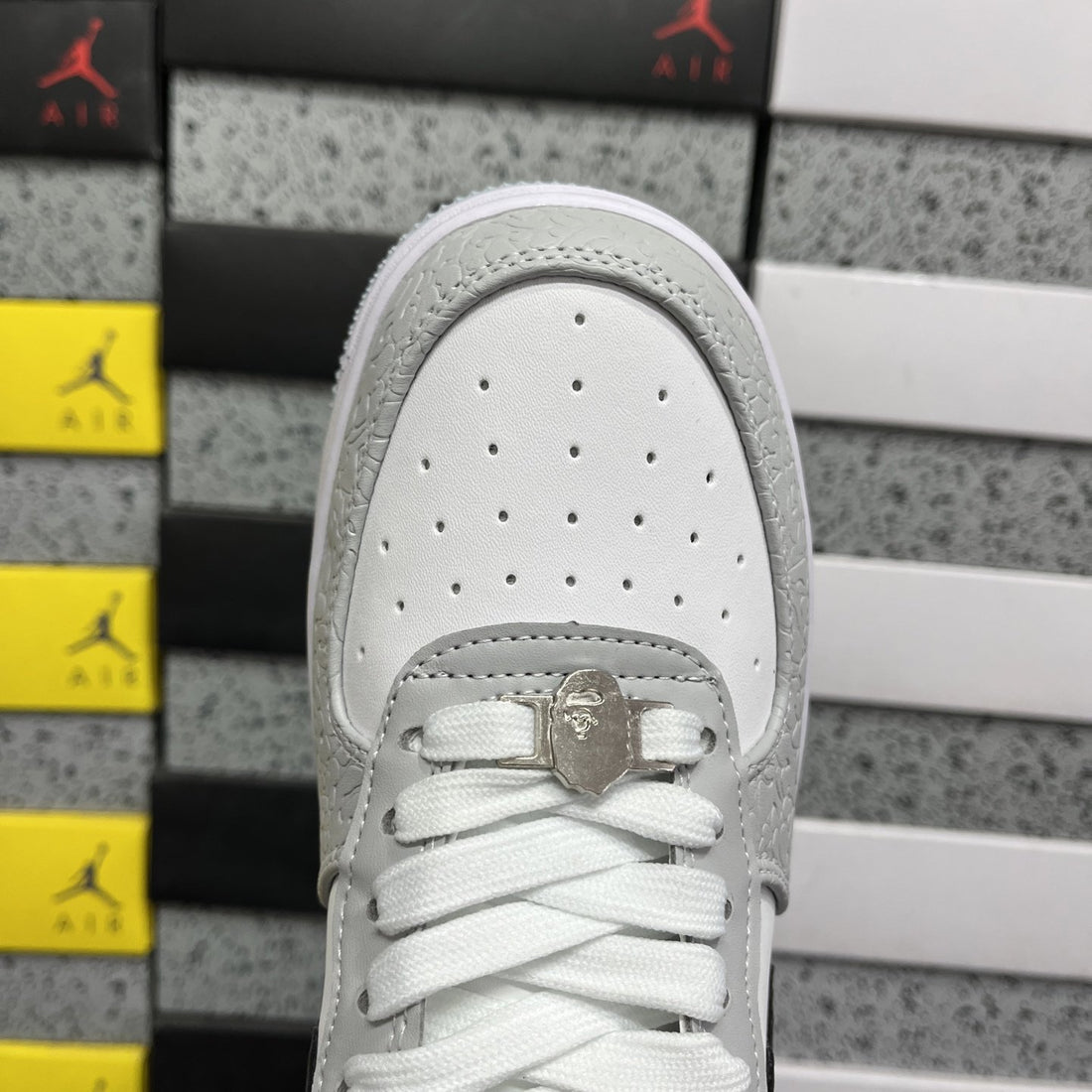 Bape Sta Grey White Black
