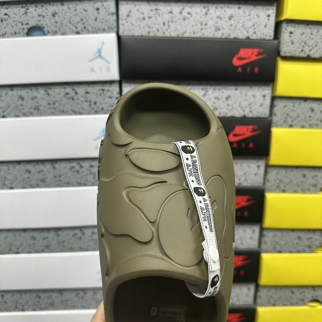 Bape Sta Slide Olive