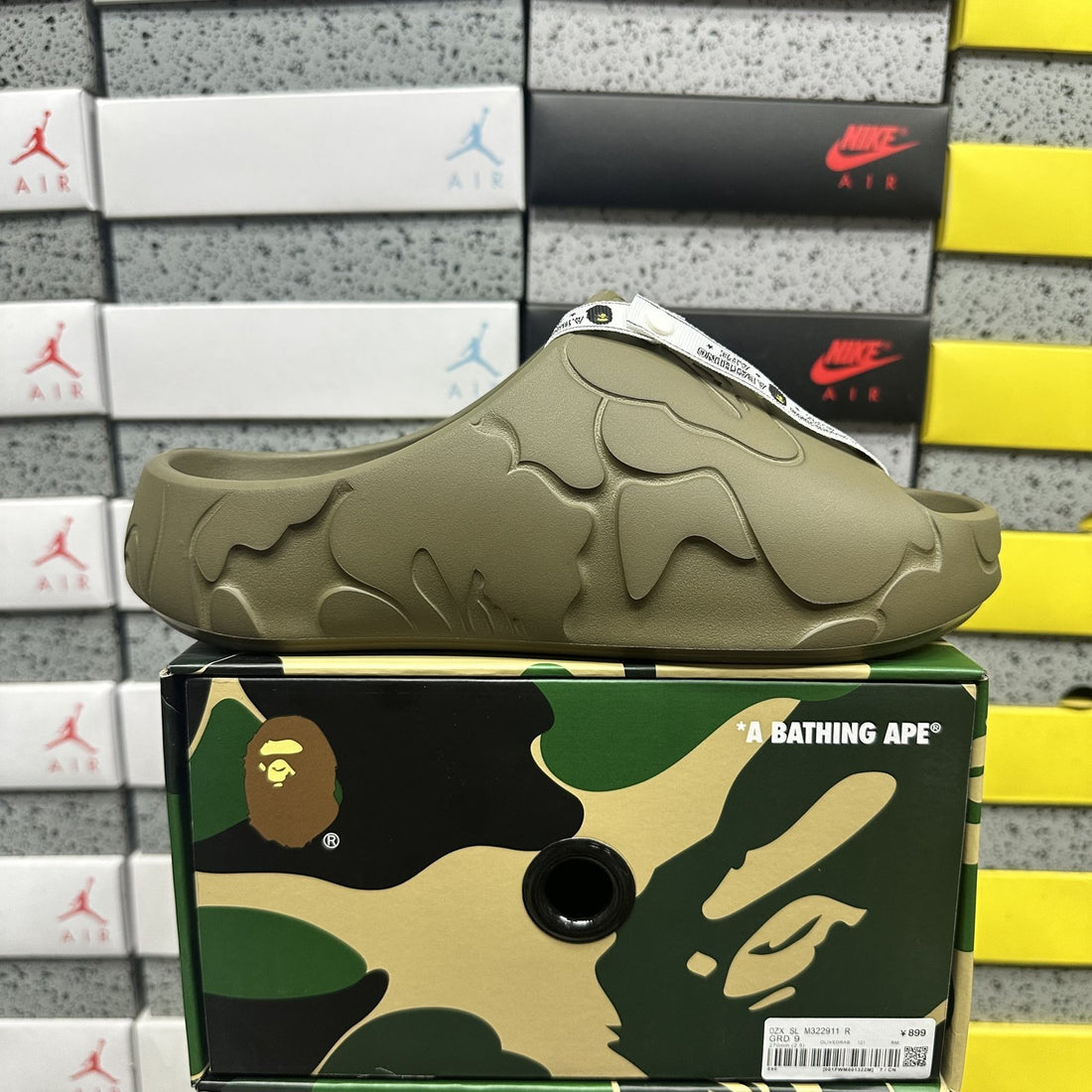Bape Sta Slide Olive