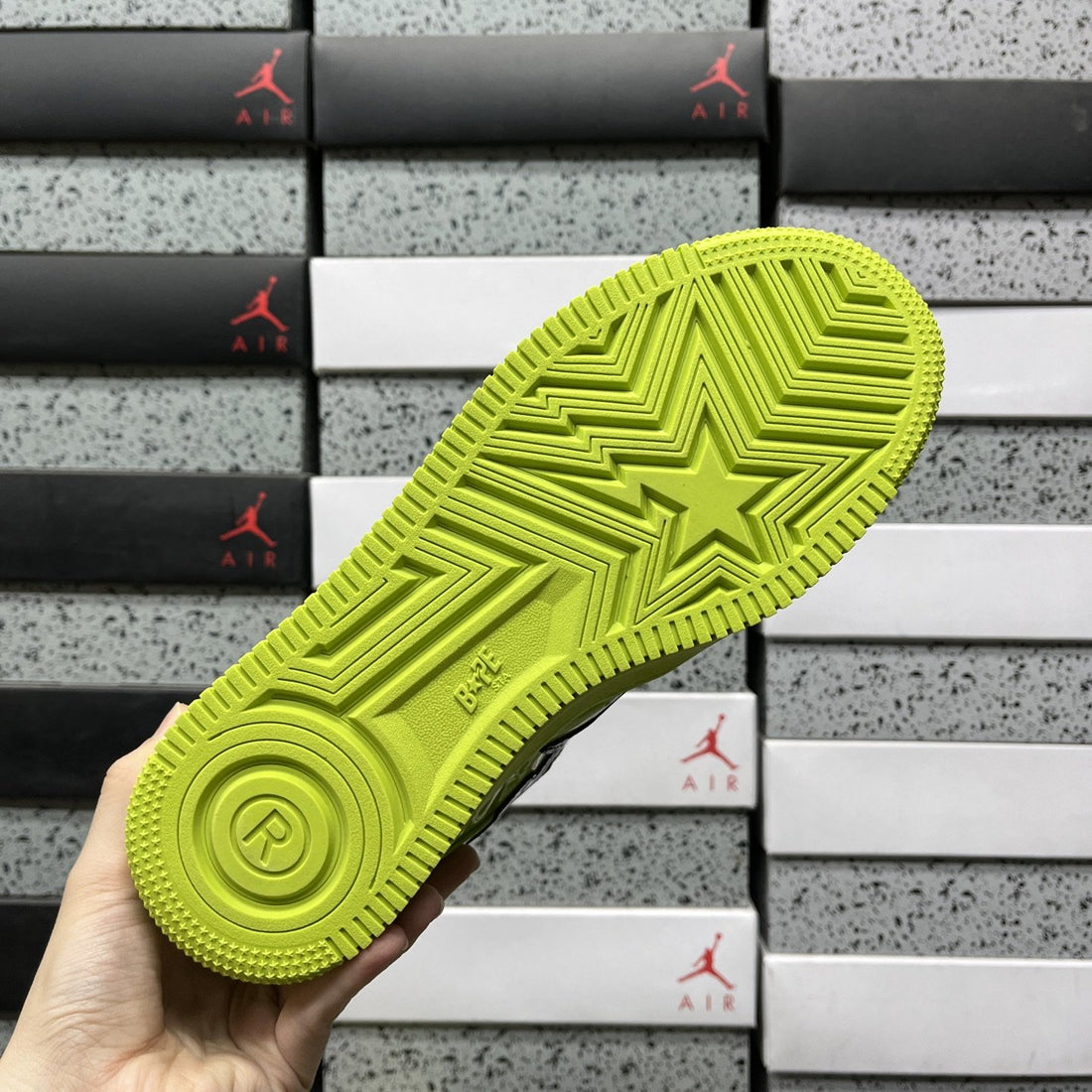 Bape Sta Neon Green Gloss