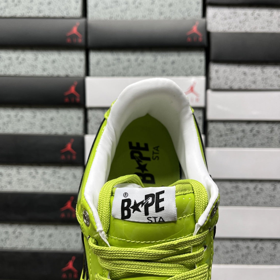 Bape Sta Neon Green Gloss