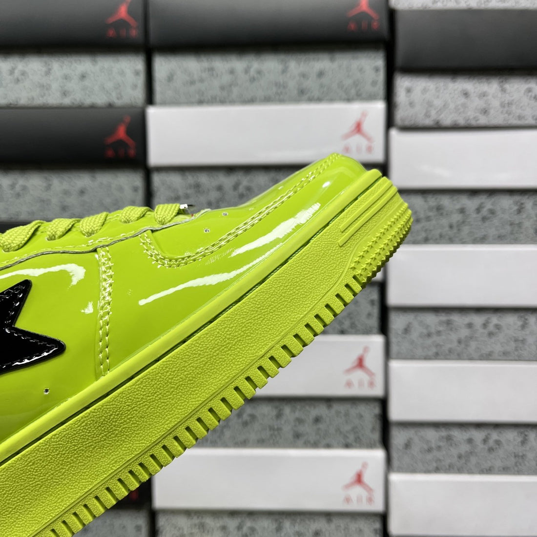 Bape Sta Neon Green Gloss