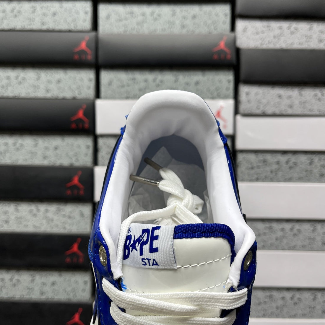 Bape Sta Royal Blue White Patent