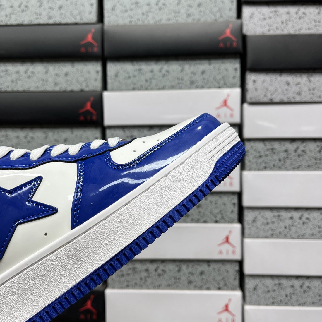 Bape Sta Royal Blue White Patent
