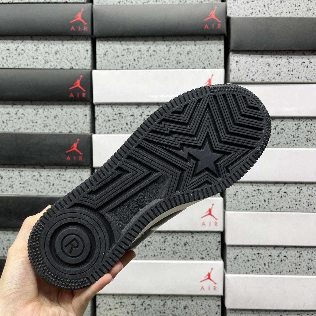 Bape Sta Black White Patent