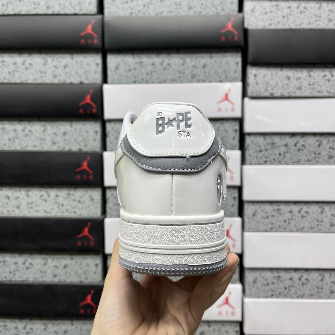 Bape Sta Grey White Two Tone