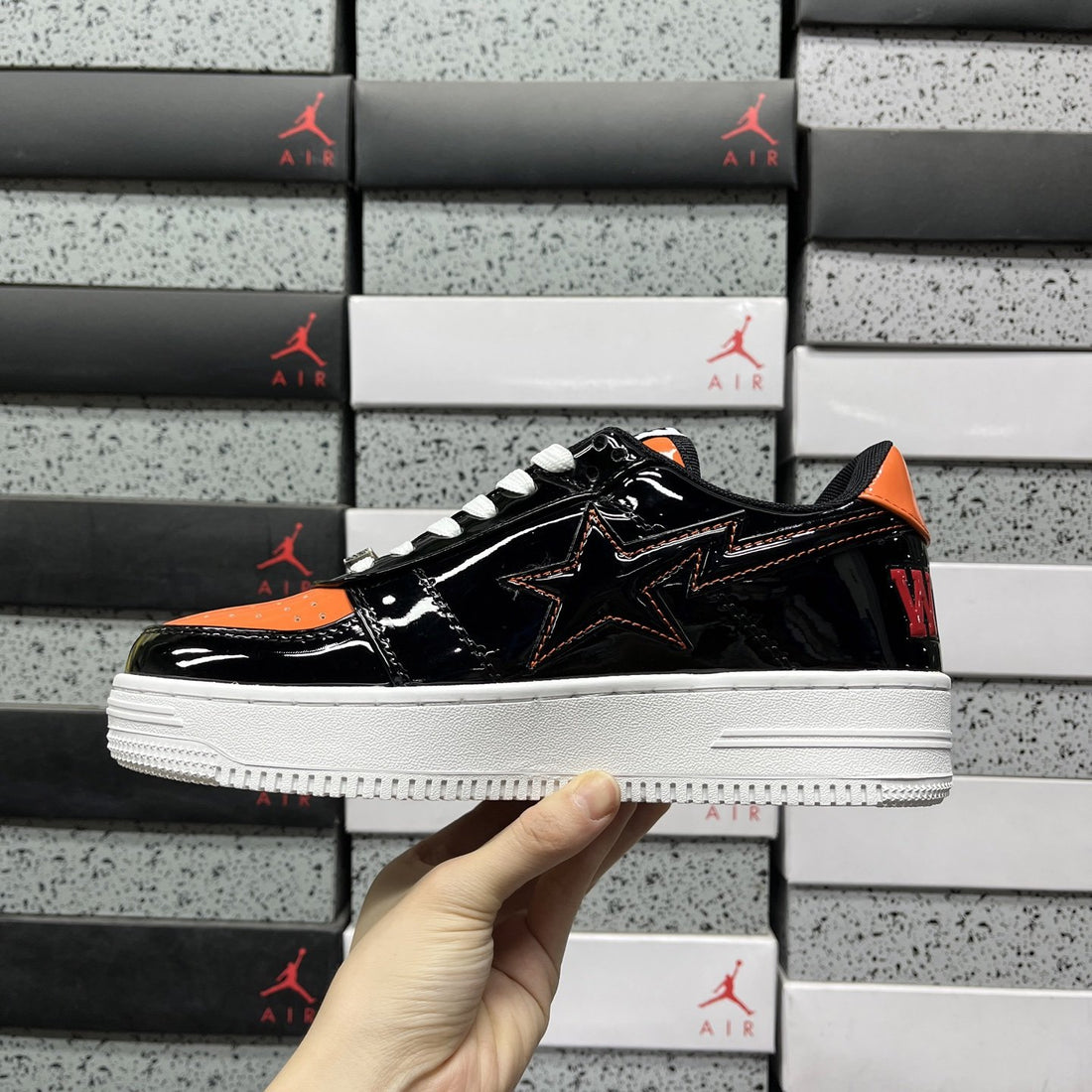 Bape Sta Black Orange Shark