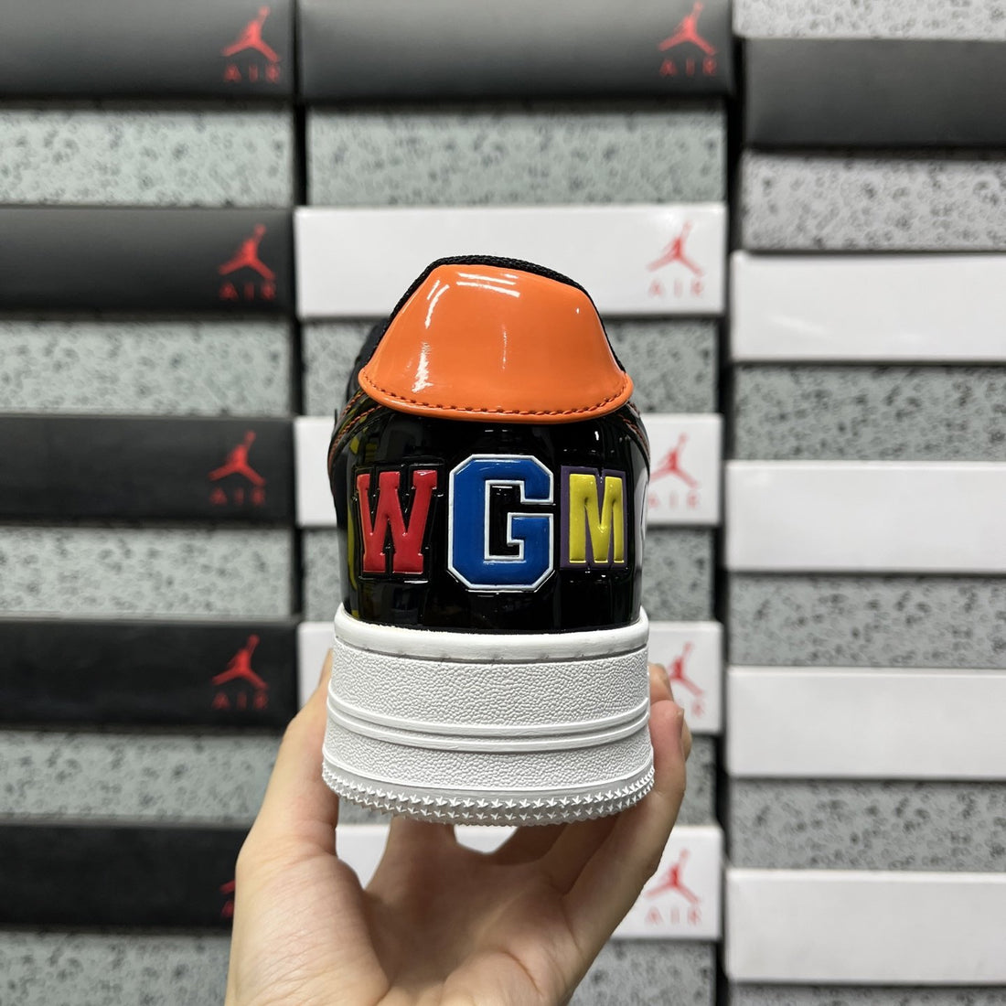 Bape Sta Black Orange Shark