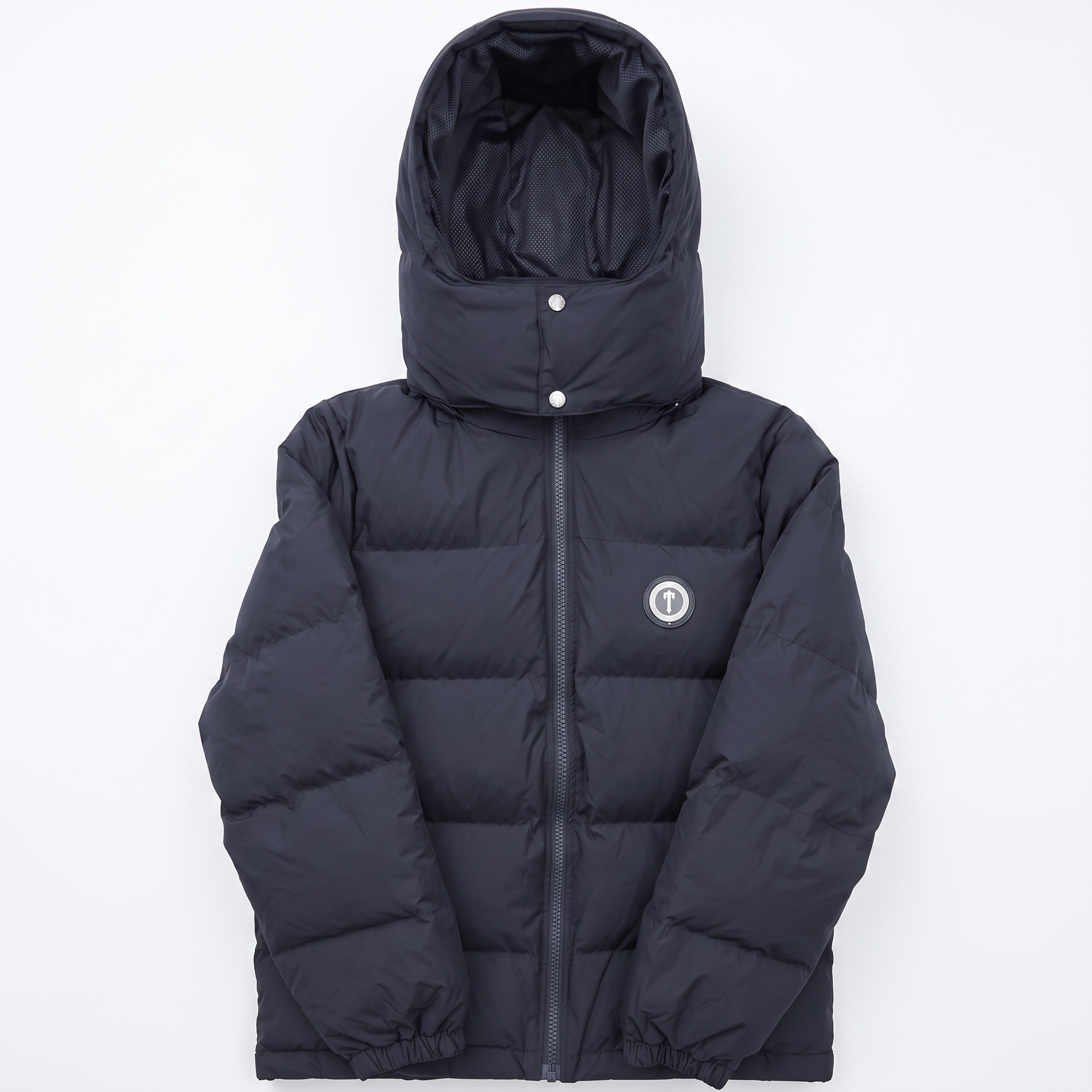 Bold Puffer Jacket With Zip Front