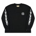 Wholesale Eric Emanuel Style Flame Long Sleeve Tee for Men