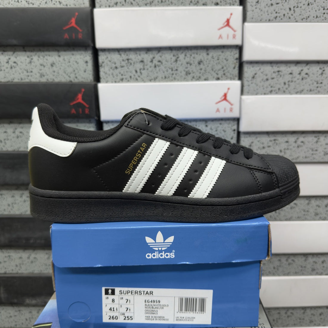 Adidas Superstar Core Black White