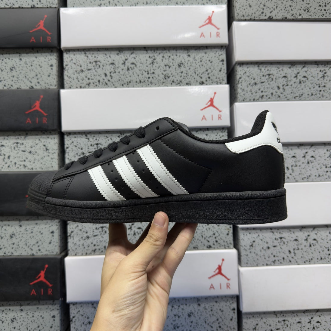 Adidas Superstar Core Black White