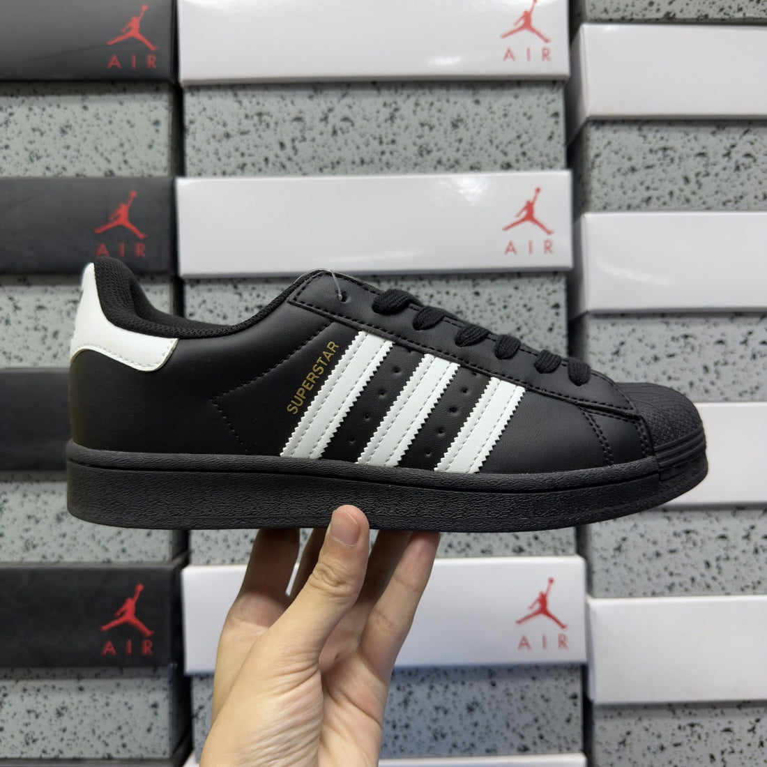 Adidas Superstar Core Black White