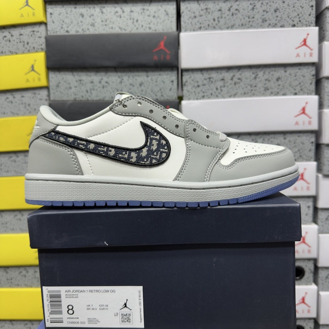 Air Jordan 1 Dior Low Grey