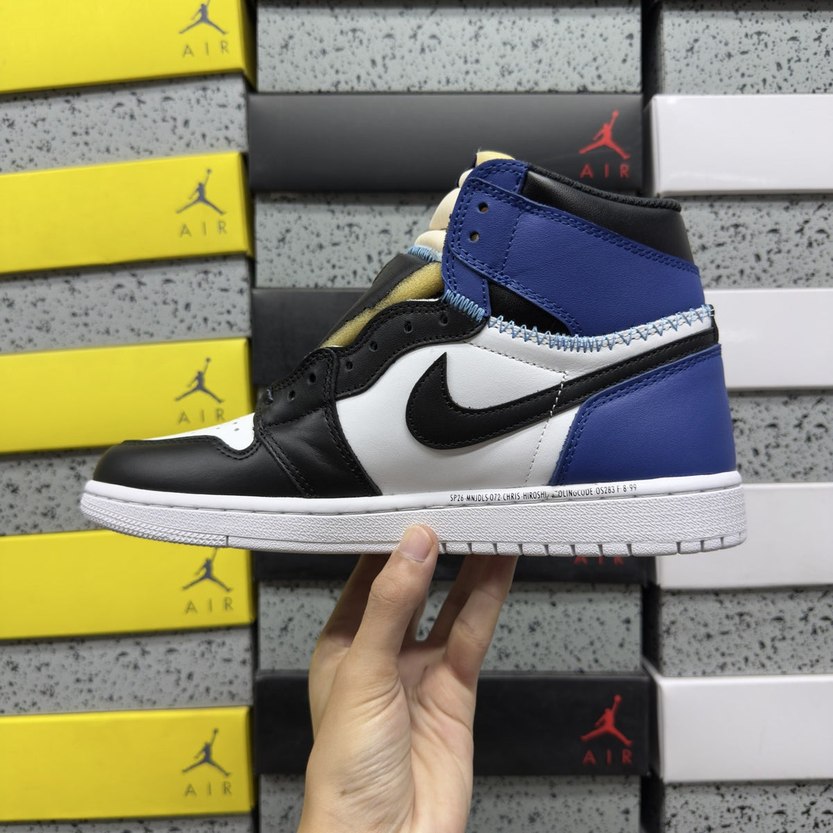 Air Jordan 1 Fragment High Royal Black