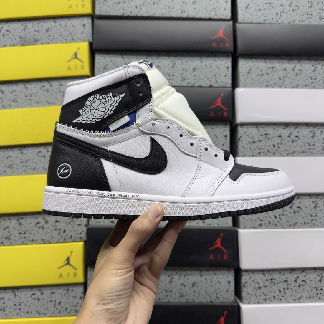 Air Jordan 1 Fragment High White Black