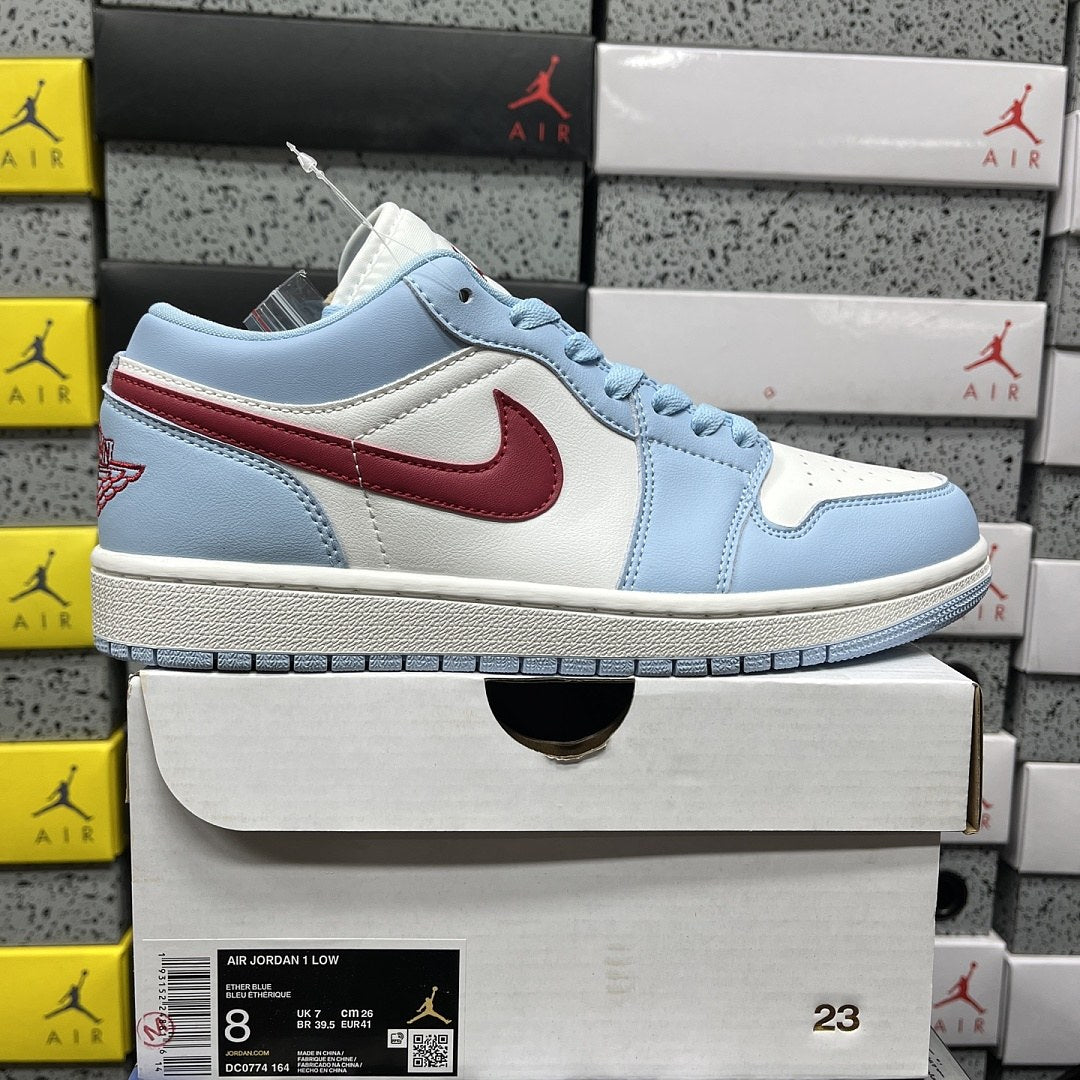 Air Jordan 1 Low Aluminum Burgundy