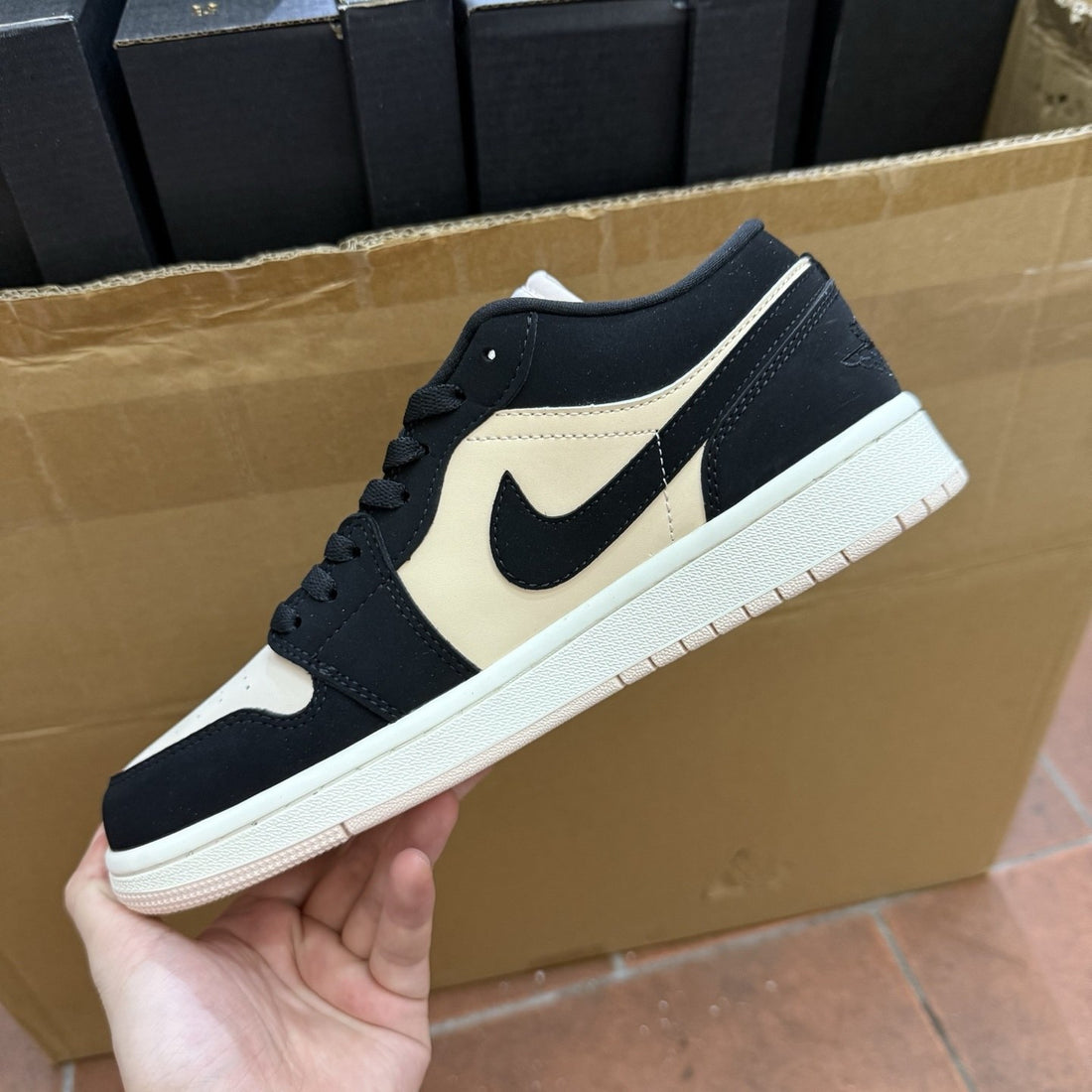 Air Jordan 1 Low Black Cream
