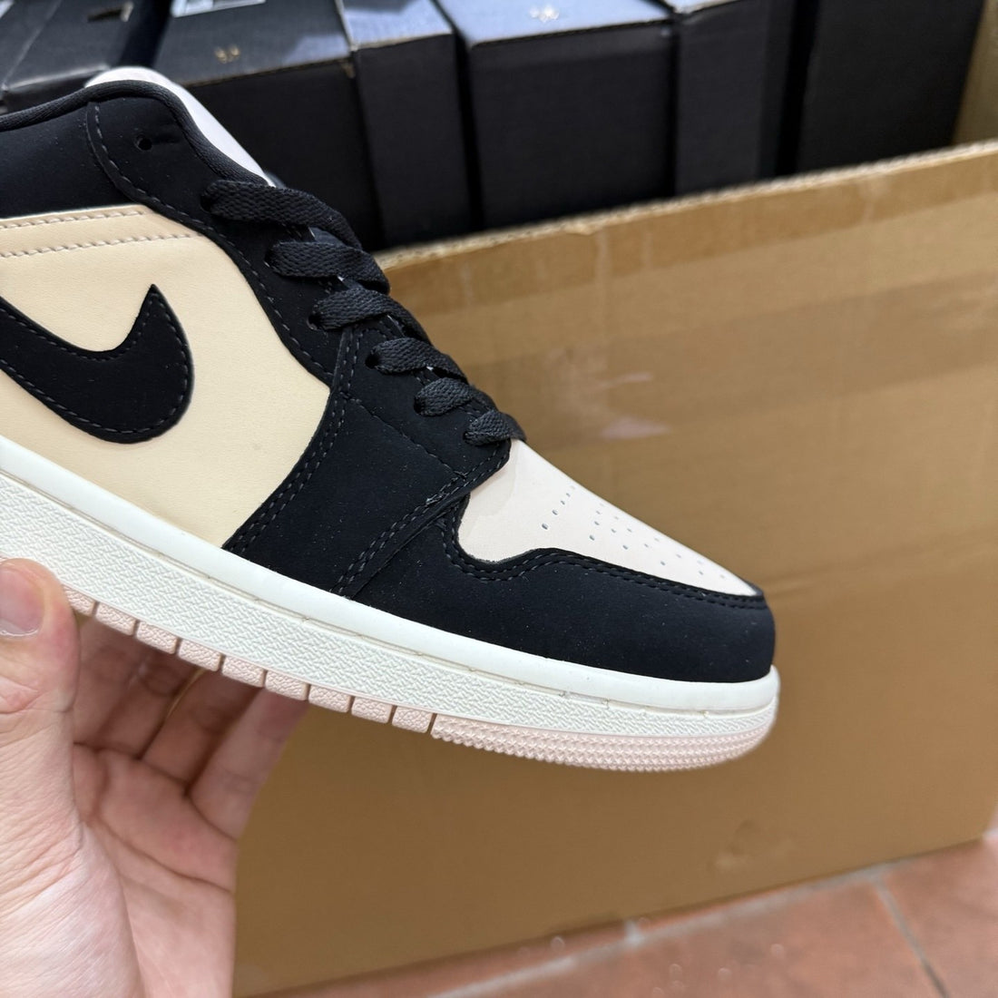 Air Jordan 1 Low Black Cream