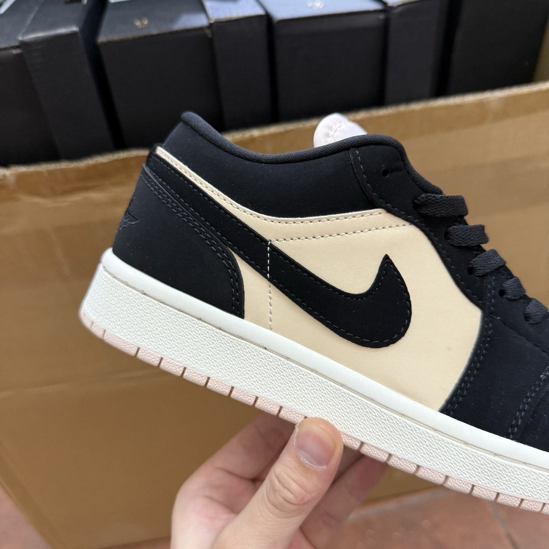Air Jordan 1 Low Black Cream