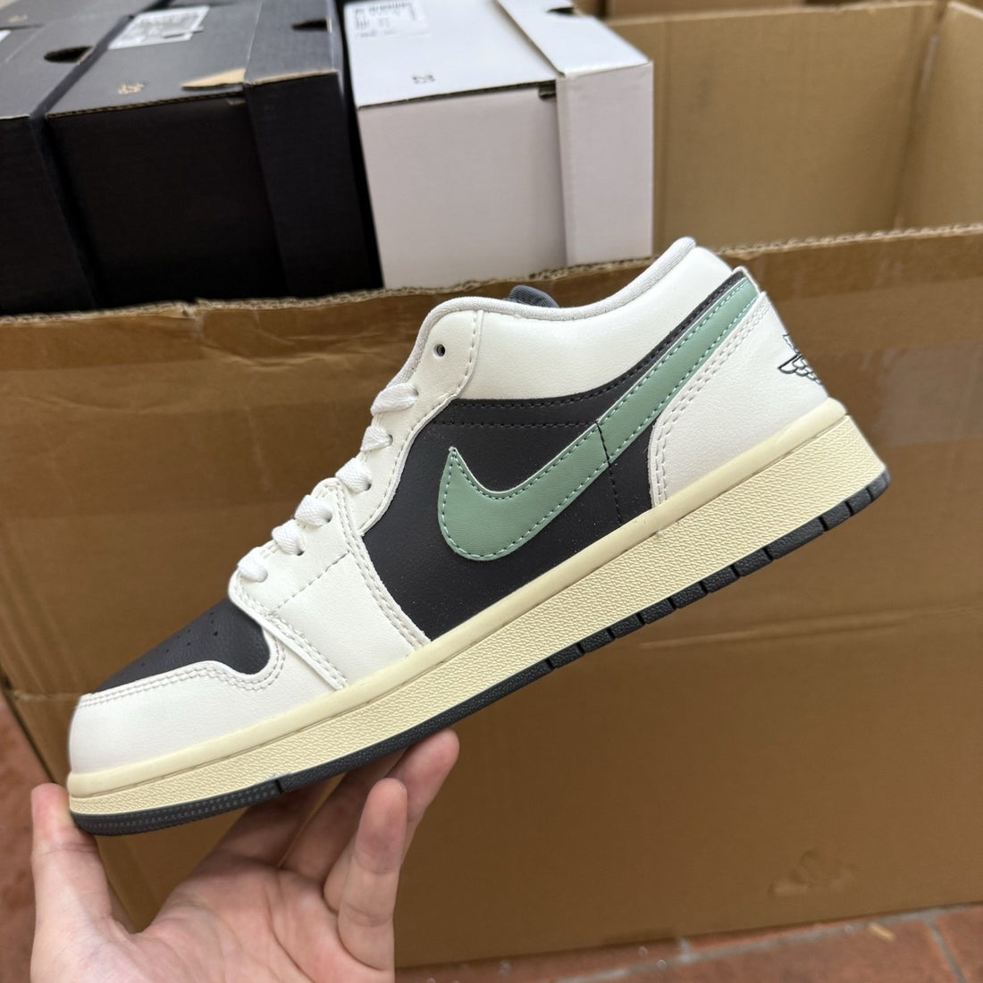 Air Jordan 1 Low Black Jade