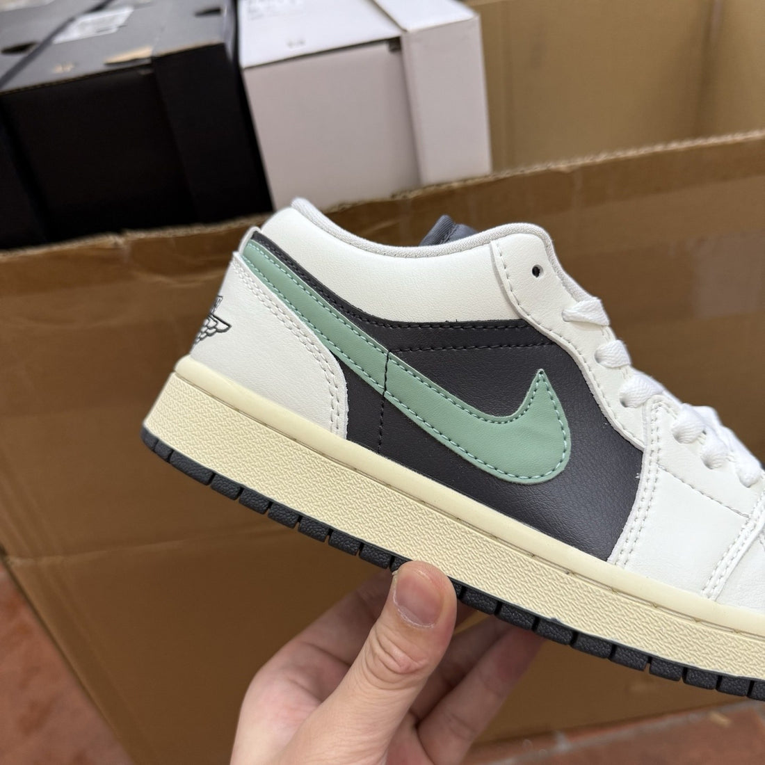 Air Jordan 1 Low Black Jade