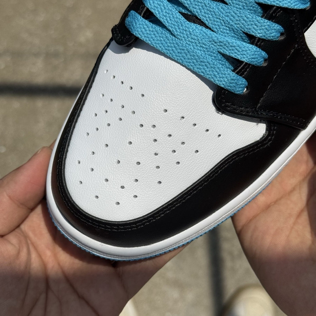 Air Jordan 1 Low Black Laser Blue