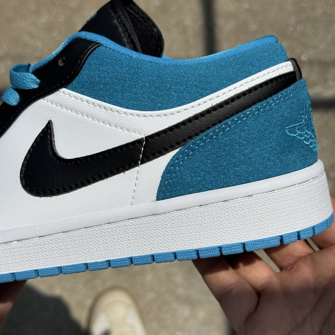 Air Jordan 1 Low Black Laser Blue