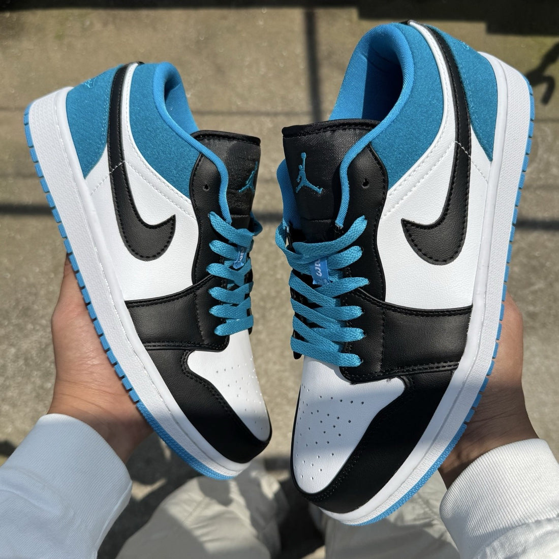 Air Jordan 1 Low Black Laser Blue