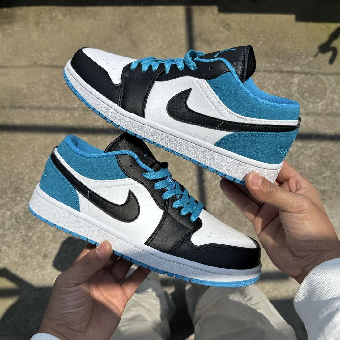 Air Jordan 1 Low Black Laser Blue