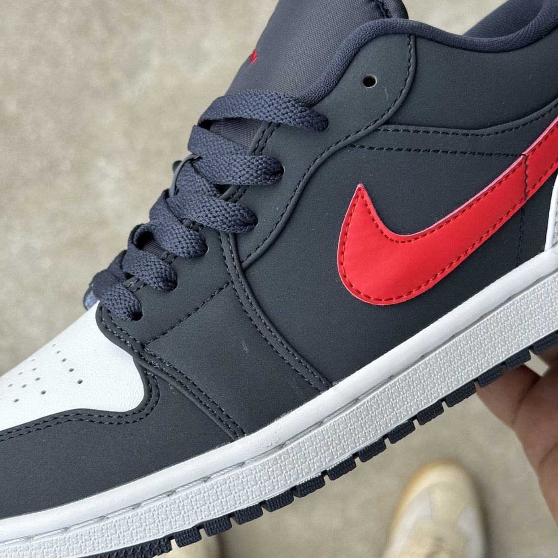Air Jordan 1 Low Black Navy Red